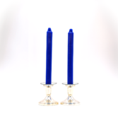 Nice pair of smokeless dark blue honeycomb tapers sold in a pair.